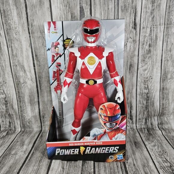 Mighty Morphin Power Rangers Red Ranger Toy 12" Action Figure Hasbro NEW - Picture 2 of 6